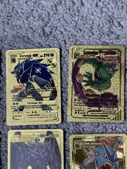 Set of 15 Pokemon Charizard,Blastoise,Gyarados+Gold Accent Foil Fan Art Cards LP - Image 4