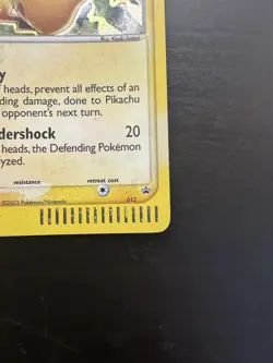 Pikachu 012 Holo EX Series Collector’s Tin Black Star Promo Pokemon Card MP - Image 4