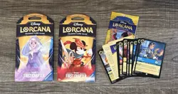 Disney Lorcana The First Chapter 2 Booster Blister Packs Sealed + Cards Lot Elsa - Image 1