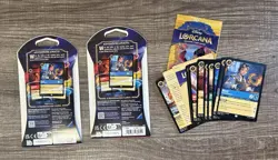 Disney Lorcana The First Chapter 2 Booster Blister Packs Sealed + Cards Lot Elsa - Image 2