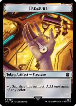 Fish \ Treasure FOIL Token (10/30) - Doctor Who - MTG - Image 2