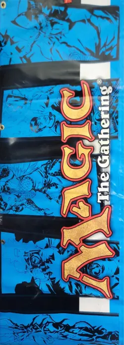 Magic the Gathering WOTC Promo Double-Sided Vinyl Hanging Banner Blue 48"x18" - Image 3