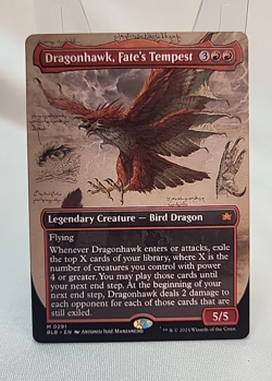 Dragonhawk, Fate's Tempest Borderless BLB MTG Near Mint NM Fast Shipping - Image 1