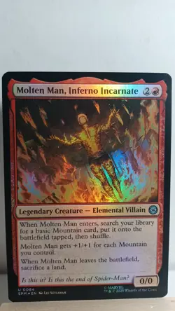 Molten Man, Inferno Incarnate Foil Uncommon [NM] - MTG SPM - Image 1