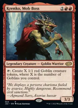 Mint/Near-Mint, English - 1 x MTG Krenko, Mob Boss Jumpstart 2022 - Image 1