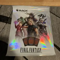 MTG FINAL FANTASY Store FOIL ART Promotional Poster 18x24 Magic The Gathering - Image 1