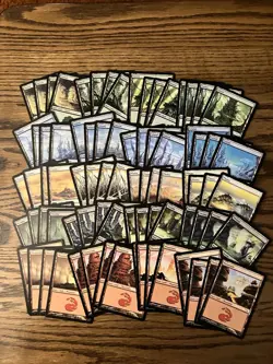 Mirrodin Basic Land Lot x80 Magic the Gathering Mirrodin Land 4x Each Art LP - Image 1