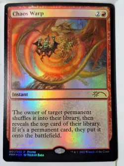 Chaos Warp - FOIL - WPN & Gateway Promo - Magic the Gathering MTG Nice! - Image 1