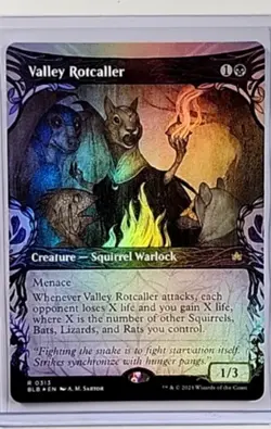 2024 MTG Magic the Gathering BLB Bloomburrow Showcase Foil #313 Valley Rotcaller - Image 1