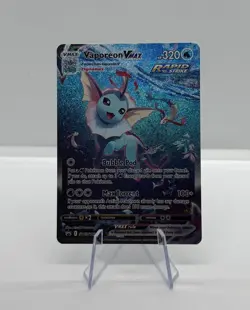 2021 Pokemon Sword & Shield Promo Vaporeon VMAX SWSH182 - Image 1