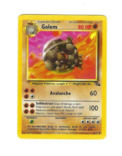 Golem 36/62 - 1999 Fossil Set Pokemon Card NM/M (Never Played) - Image 1