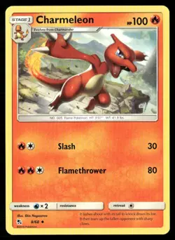 2019 Sun & Moon - Hidden Fates Charmeleon Stage 1/Uncommon #8 - Image 1