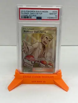 2019 POKEMON PROFESSOR OAK'S SETUP COSMIC ECLIPSE #233 PSA 10 - Image 1