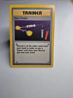Pokemon TCG Trainer: Item Finder Base Set Rare Unlimited 74/102 - Image 1