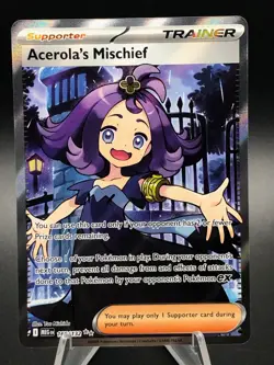 Pokemon TCG Acerola’s Mischief 165/132 Ultra Rare English Mega Evolution Mint+ - Image 4