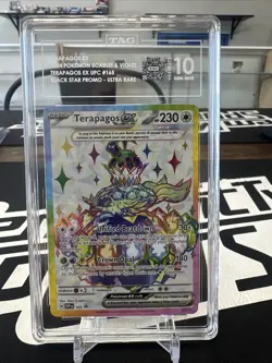 Pokemon Terapagos ex SVP 165 Scarlet & Violet Holo Black Star Promo TAG 10 - Image 1