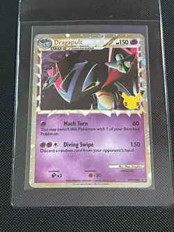 Pokemon TCG Celebrations Black Star Promo SWSH132 Dragapult - Image 1