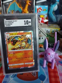 2018 Pokemon Japanese Charizard Holo Tag Bolt 013/095 SGC 10 - Image 1