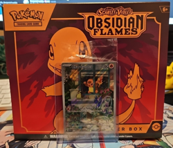 OPENED Pokemon TCG Obsidian Flames Booster Box w/ Promo & Accessories NO PACKS#1 - Image 1