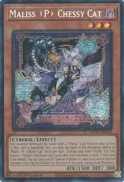 Maliss P Chessy Cat Prismatic Secret Rare Yugioh 2025 Mega-Pack 1st Edition - Image 1