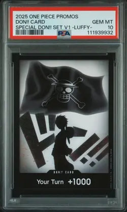 PSA 10 Gem Mint Luffy Luffy Ace Sabo V1 Special Don!! One Piece Promo Cards 2025 - Image 1