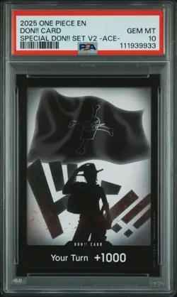 PSA 10 Gem Mint Luffy Luffy Ace Sabo V1 Special Don!! One Piece Promo Cards 2025 - Image 3