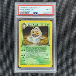 Dark Arbok - 2/82 - Holo Rare - 1st Edition - Team Rocket - Pokemon Card - PSA 6 - Image 1