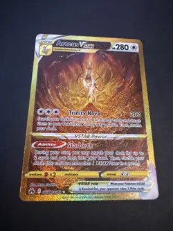 Arceus VSTAR GG70/GG70 Crown Zenith Secret Rare Gold Pokemon TCG Card - Image 1
