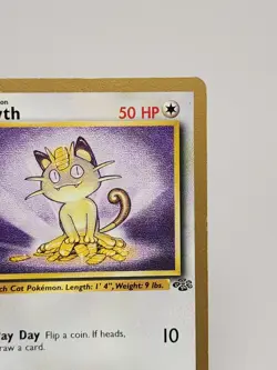 Pokemon Meowth Fruit Roll Up Gold Border Promo Card 56/64 Excellent Condition - Image 5