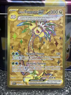 Alolan Exeggutor ex 248/191 GOLD Hyper Rare SV Surging Sparks Pokemon Card MINT - Image 1
