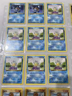 Pokemon Cards Base Set Lot In Binder Pages Nintendo WOTC 1999 Vintage Charzard - Image 2