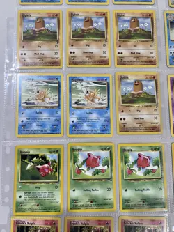 Pokemon Cards Base Set Lot In Binder Pages Nintendo WOTC 1999 Vintage Charzard - Image 3