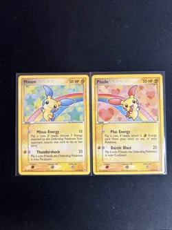 2004 Pokemon Minun 67/101 & Plusle 69/101 Hidden Legends Regular Card COMBO NM/M - Image 1