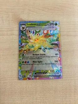 Pokemon TCG Leafeon EX Prismatic Evolutions Holo Card 006/131 NM/M Condition - Image 1