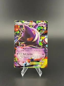 Pokemon TCG Gengar EX Phantom Forces 34/119 MP Holo Card - Image 1