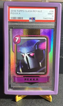 2018 Topps Clash Royale EPIC Card PEKKA P.E.K.K.A PSA 9 Mint Trading Card Rare - Image 1