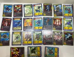 Digimon Cards Lot of 24 cards. Used Condition - Image 1