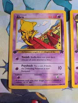 Pokemon Card Lot First Edition WOTC Team Rocket Dark Alakazam 18 3 Card Lot - Image 2