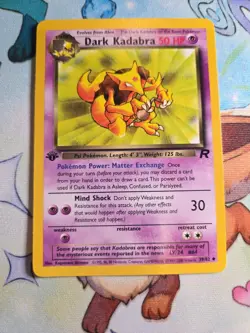 Pokemon Card Lot First Edition WOTC Team Rocket Dark Alakazam 18 3 Card Lot - Image 4