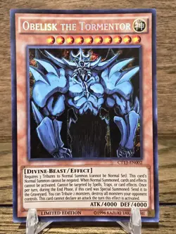Yugioh! Card Obelisk the Tormentor CT13-EN002 Secret Rare Limited Edition NM - Image 1