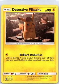Detective Pikachu SM194 Holo SM Promos - Pokemon Card - NM - Image 1