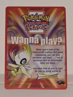 G2U 2001 "Wanna PlayU" INSERT CARD Pokemon Lucky Stadium Black Star Promo - Image 1