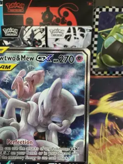 Pokemon TCG Mewtwo & Mew GX SM191 Holo Card Clean - Image 3