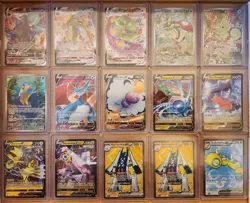 Pokemon TCG 50 Card Mixed Modern Lot Vstar V EX VMAX Full Art Trainer Toploaded - Image 3