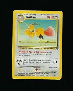Dodrio 34/64 - Unlimited Edition Pokemon Card Jungle Set 1999 WOTC - NM/M - Image 1