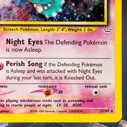 Misdreavus 11/64 LP Neo Revelation Holo Rare Pokemon TCG Card - Image 4