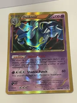 Dusknoir (104 Secret Rare) 104/101 Plasma Blast Holo NM Pokemon TCG Card - Image 1