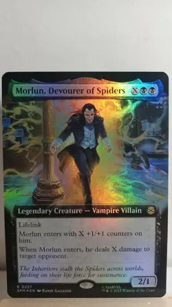 Morlun, Devourer of Spiders Foil Extended Art Rare [NM] - MTG SPM - Image 1