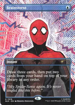 MTG Brainstorm (Full Color) (7019) | NM | Spider-Man Secret Lair {SLD} - Image 1