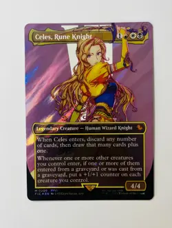Celes, Rune Knight (Borderless) (Surge Foil) Commander: Final Fantasy Foil - Image 1